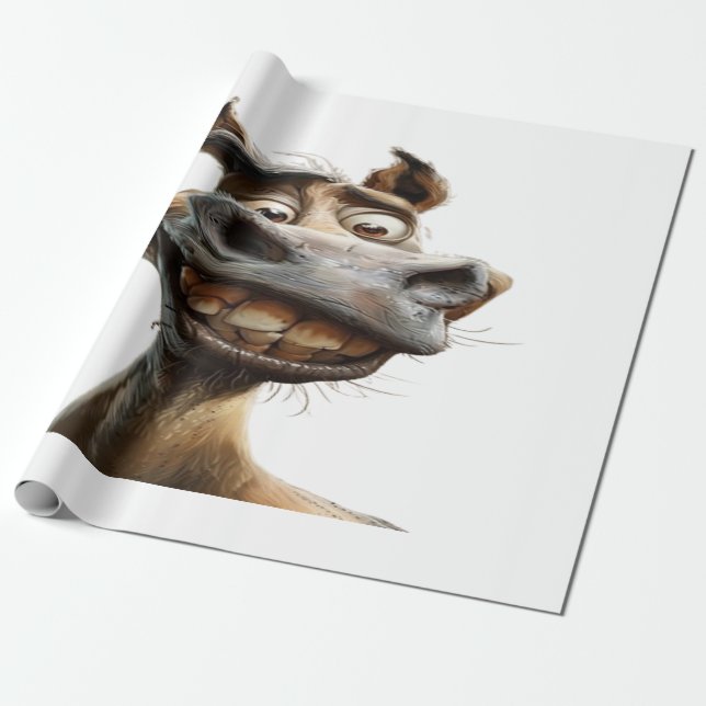 Lustigt konstmönster presentpapper (Utrullad)