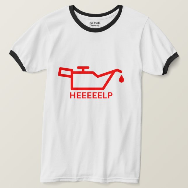 Lustigt kontrollpanelsvarningstecken för Älskare f T Shirt (Design framsida)