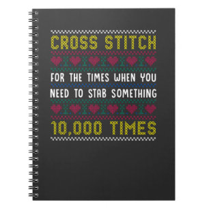 Lustigt Kor Stitch Humor Crafty Needlepoint Mamma Anteckningsbok