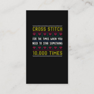 Lustigt Kor Stitch Humor Crafty Needlepoint Mamma Visitkort