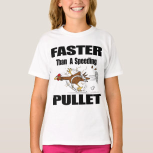 Lustigt körande tecknad av coola-kyckling t shirt