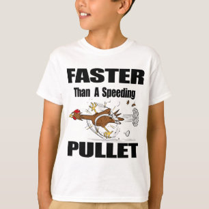 Lustigt körande tecknad av coola-kyckling t shirt