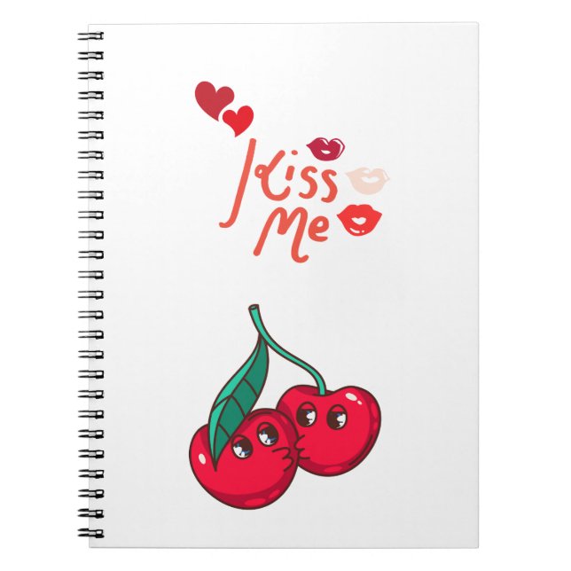 Lustigt körsbär i Kärlek. Anteckningsbok (Framsidan)