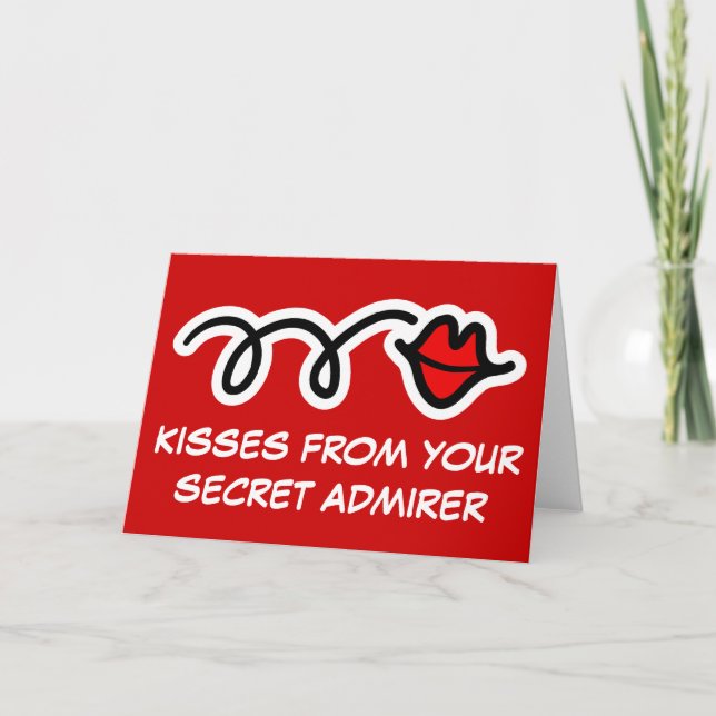 Lustigt kort för alla hjärtans dag-kort, Hälsning (Framsida)