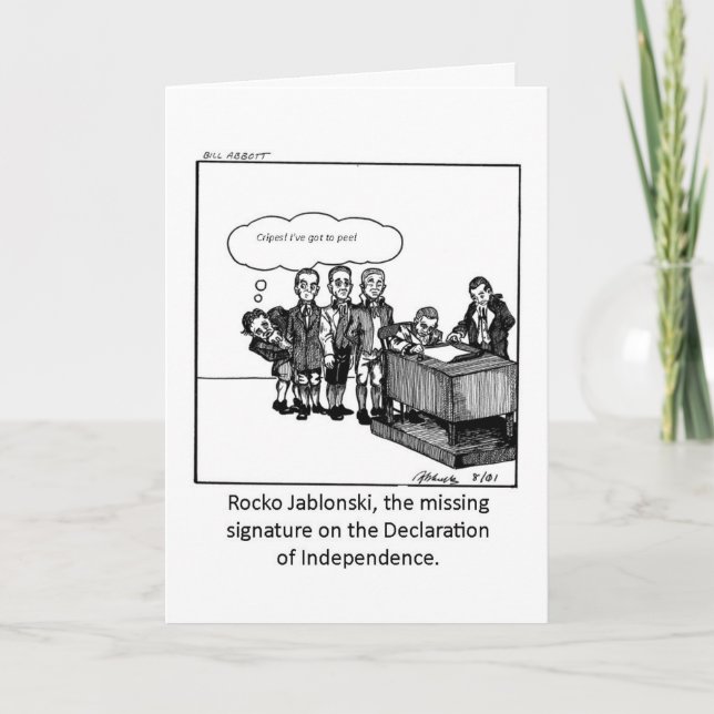 Lustigt kort för den 4 juli! (Framsida)