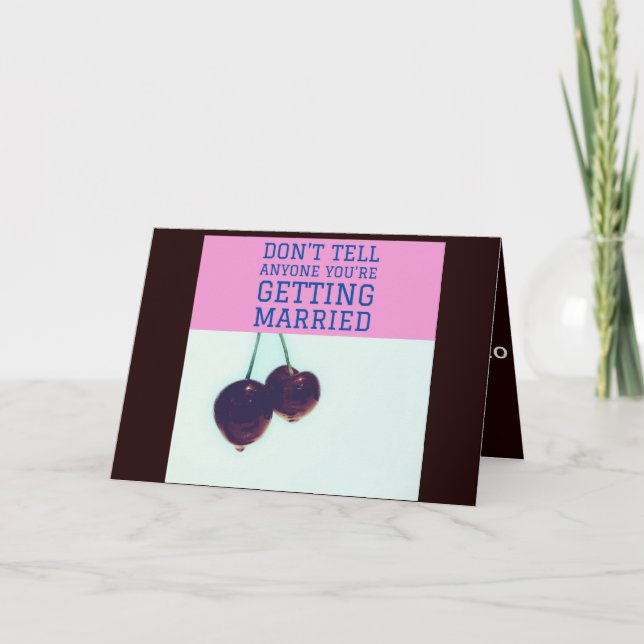 Lustigt kort för Förlovning från vänner (Framsida)