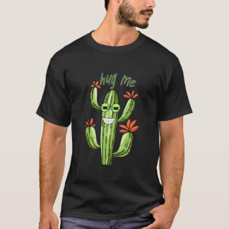 Lustigt krama mig cactus t shirt