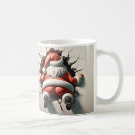 Lustigt kraschar Jultomten Design Kaffemugg