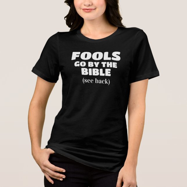 Lustigt kristen bibelcitat t shirt (Framsida)
