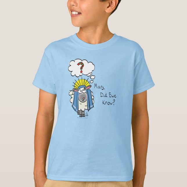 Lustigt kristen julgräddfår t shirt (Framsida)