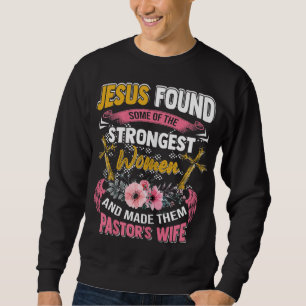 Lustigt kristen uppskattning pastorns hustru Gift Lång Ärmad Tröja