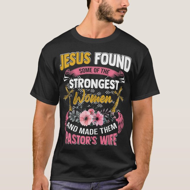 Lustigt kristen uppskattning pastorns hustru Gift T Shirt (Framsida)