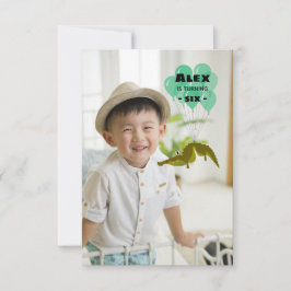 Lustigt krokodilparti med bild inbjudningar