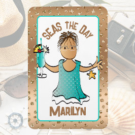 Lustigt kryssningsdörr, Frakt till havs, dagsljus Magnet