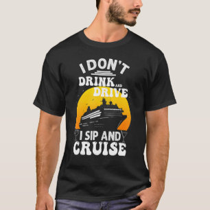 Lustigt kryssningsmönster För manar kvinnor, rinna T Shirt