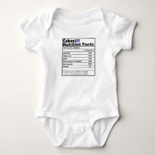 Lustigt kubanskt näringspåstående Baby Onsie T Shirt