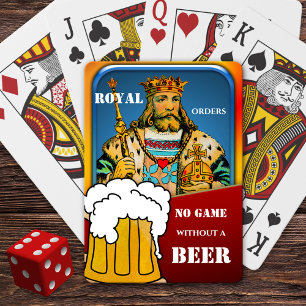 Lustigt Kung Beer-kort Deck Casinokort