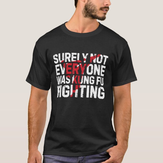 Lustigt Kung fu Fighting T Shirt (Framsida)