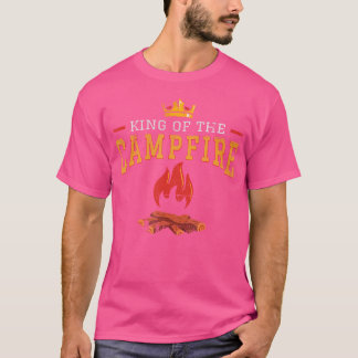 Lustigt Kung i Campfire Shirt för utomhus C T Shirt