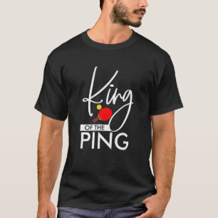 Lustigt Kung i Ping-Trendiget Ping Pong Bord Tenn T Shirt