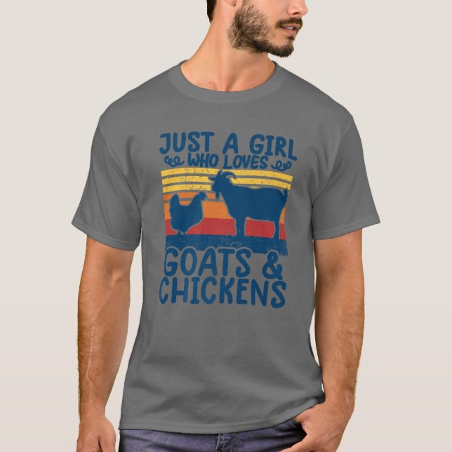 Lustigt kyckling för flickungar t shirt (Framsida)