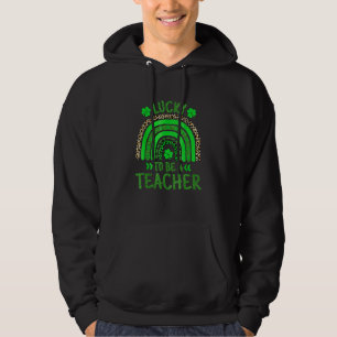 Lustigt L Ucky för att vara lärare St patricks day Hoodie