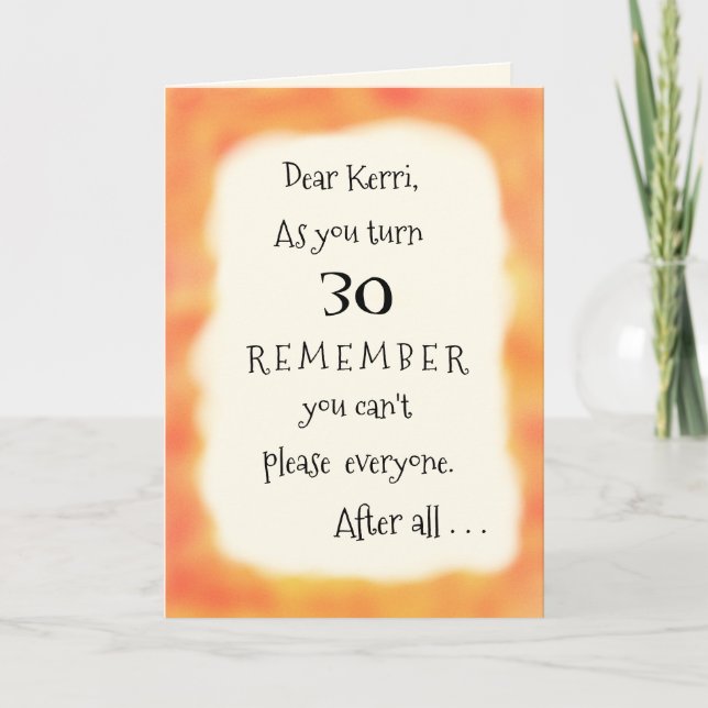 Lustigt Lägg till Namn eller Valfri ålder i Pizza  Kort (Framsida)