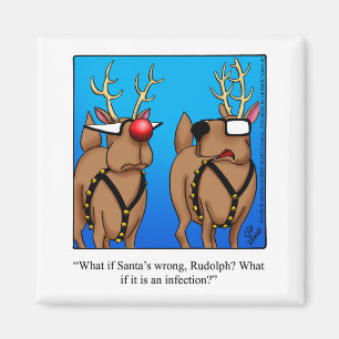 Lustigt lagrar Stuffer Humor Magnet jul