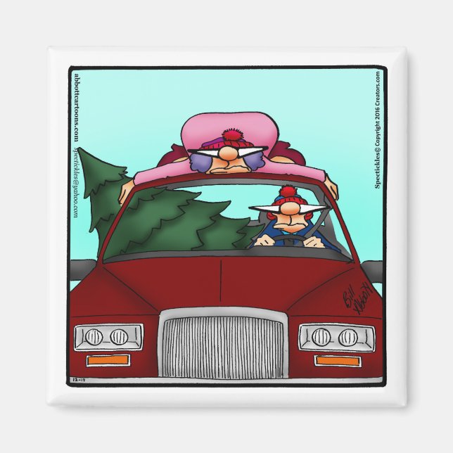 Lustigt lagrar Stuffer Humor Magnet jul (Framsidan)