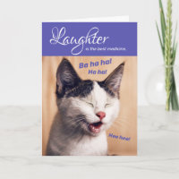 Lustigt lakande Cat-skratt är det bästa läkemedlet