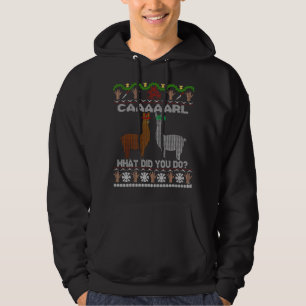 Lustigt lamma med julklapp... hoodie