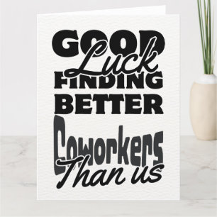 Lustigt Lämnande kort för Coworking Card, humous G