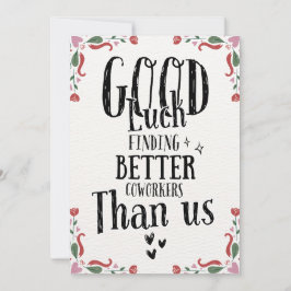 Lustigt Lämnande kort för manar kvinnor, humoristi