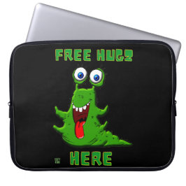 Lustigt laptop sleeve "FREE HUGZ..."
