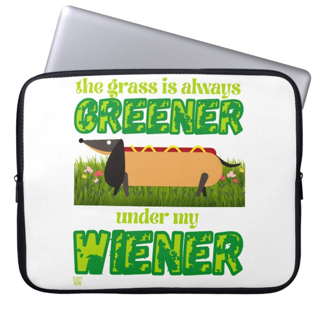 Lustigt laptop sleeve "MY WIENER" (Framsidan)