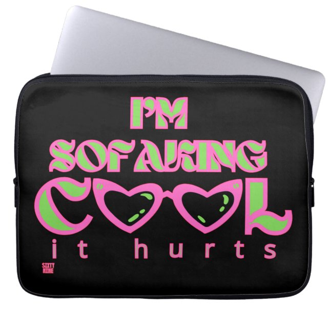 Lustigt laptop sleeve "SOFAKING COOLA 2" (Framsidan)