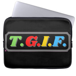 Lustigt laptop sleeve TGIF