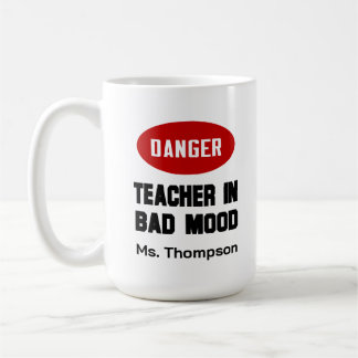 Lustigt lärare i Bad Mood Kaffemugg