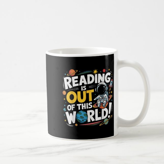Lustigt läs är ute ur detta världsområde Bok Kärle Kaffemugg (Höger)