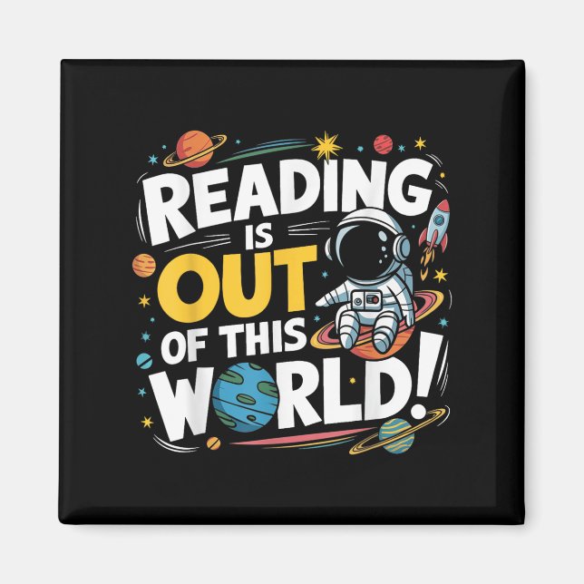 Lustigt läs är ute ur detta världsområde Bok Kärle Magnet (Framsidan)