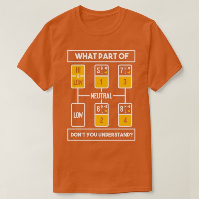 Lustigt Lastbil-drivrutin - 18 - snabbare än du få T Shirt (Design framsida)