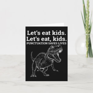 Lustigt Låt oss eat Kids interpunktion Sparar liv  Kort