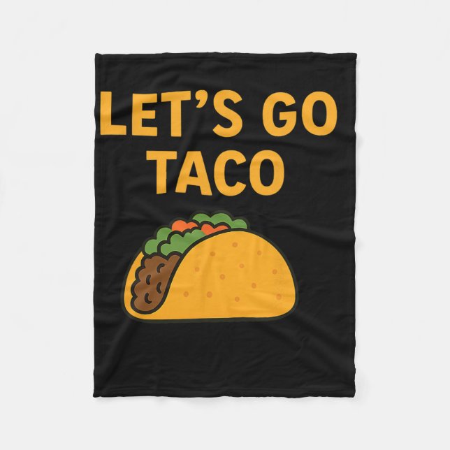Lustigt Låt oss Go Taco 11 Fleecefilt (Framsidan)