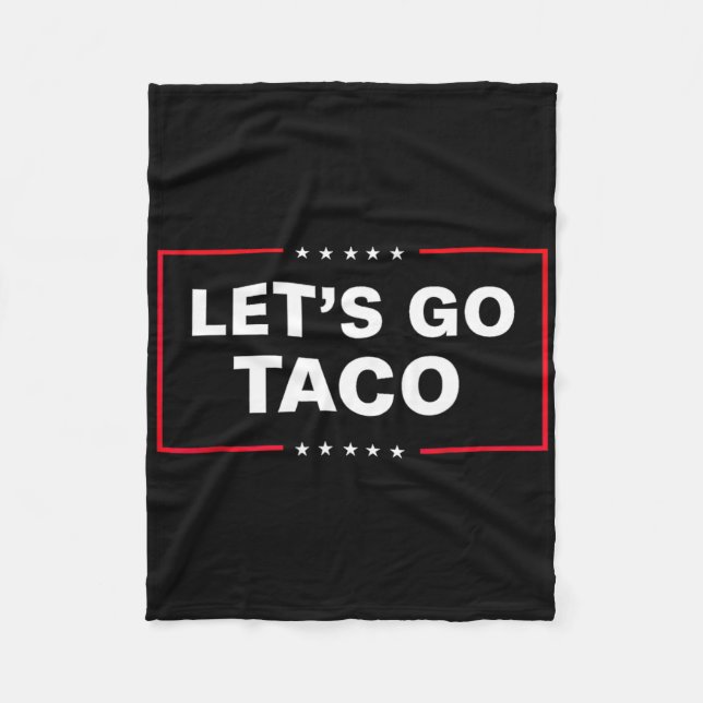 Lustigt Låt oss Go Taco 14 Fleecefilt (Framsidan)