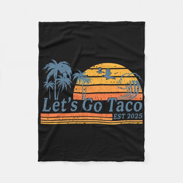 Lustigt Låt oss Go Taco 17 Fleecefilt (Framsidan)