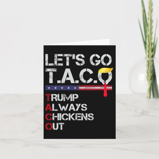 Lustigt Låt oss Go Taco 19 Kort (Framsida)