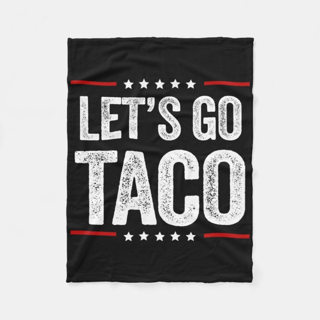 Lustigt Låt oss Go Taco 22 Fleecefilt (Framsidan)