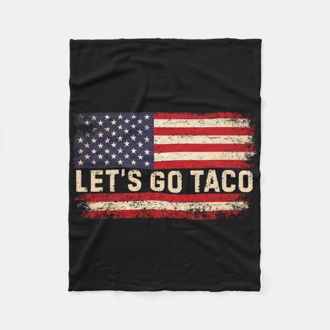Lustigt Låt oss Go Taco 23 Fleecefilt (Framsidan)