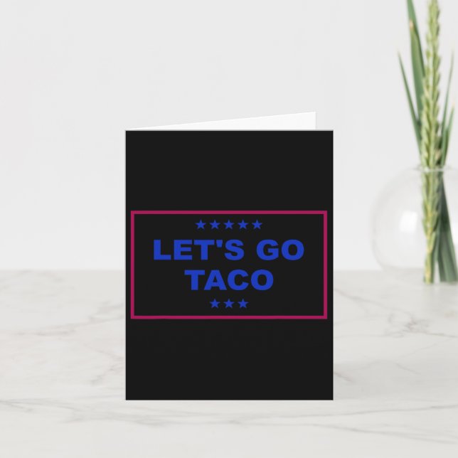 Lustigt Låt oss Go Taco 24 Kort (Framsida)