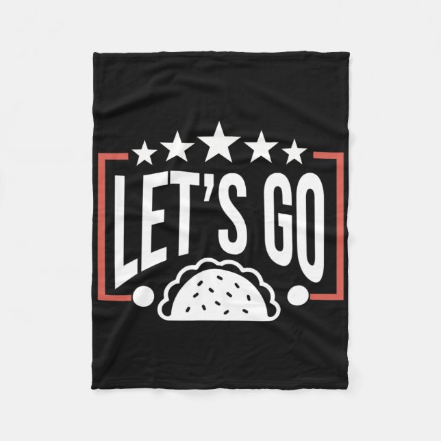 Lustigt Låt oss Go Taco 46 Fleecefilt (Framsidan)